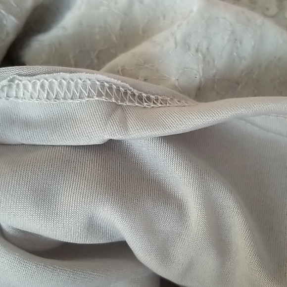 Roaman's Size 32W Silver Sequin Blouse - Picture 4 of 4